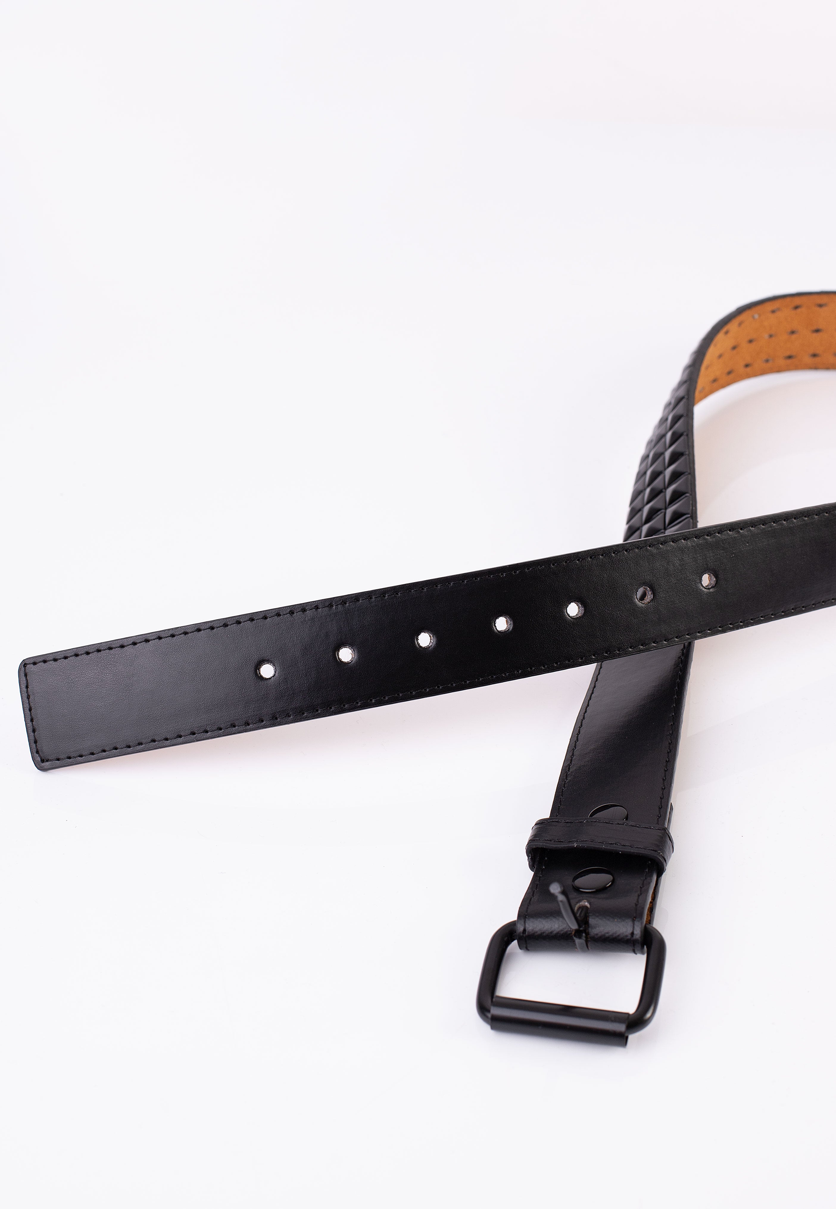 Bullet69 - 3 Row Black Pyramid Studded - Belt | Nuclear Blast