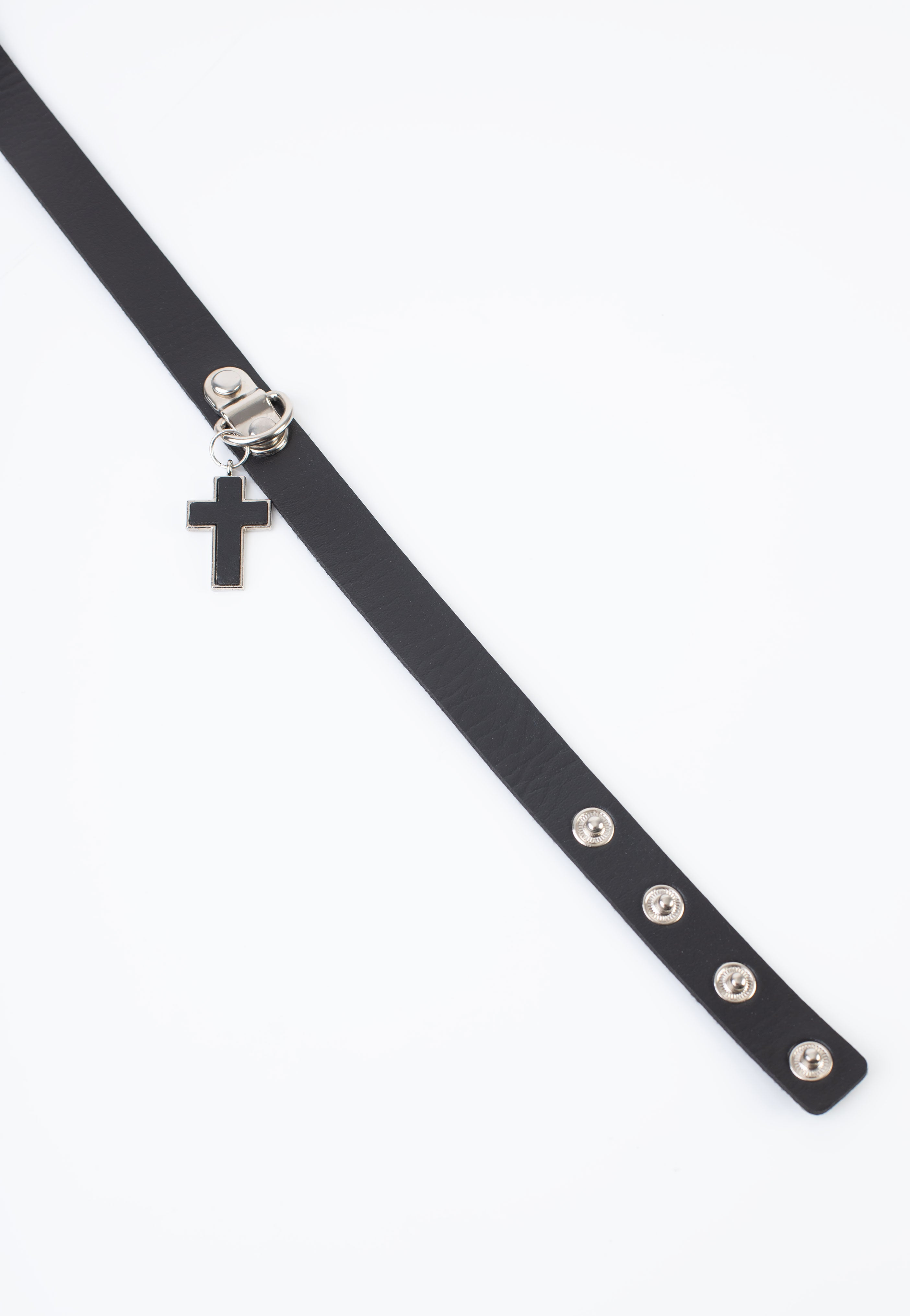 Bullet69 - Crucifix Pendant Neckband Black - Choker | Neutral-Image