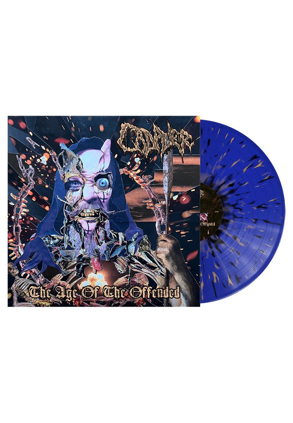 Cadaver - The Age Of The Offended Blue Orange Black - Splattered Vinyl