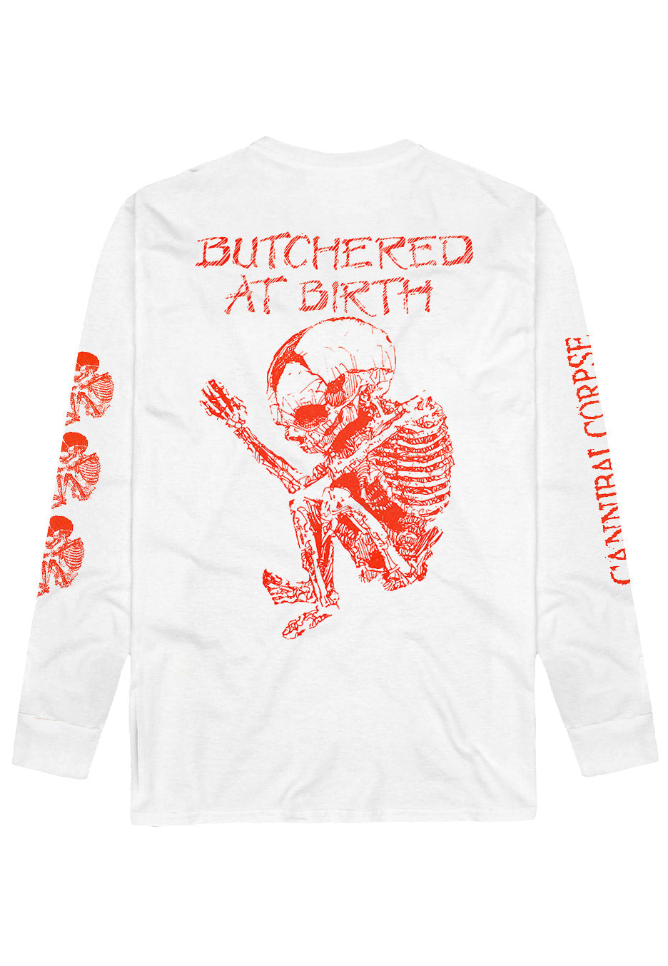 Cannibal Corpse Butchered At Birth White Longsleeve Nuclear Blast