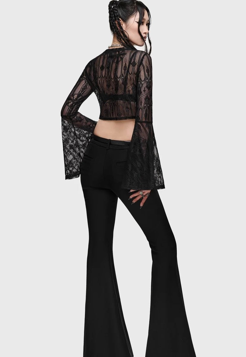 Killstar Cathedra Lace Black Top