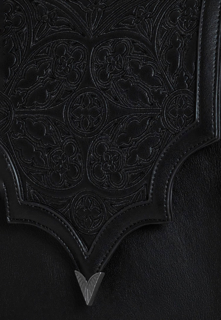 Killstar Cathedra Embroidered Black Rucksack