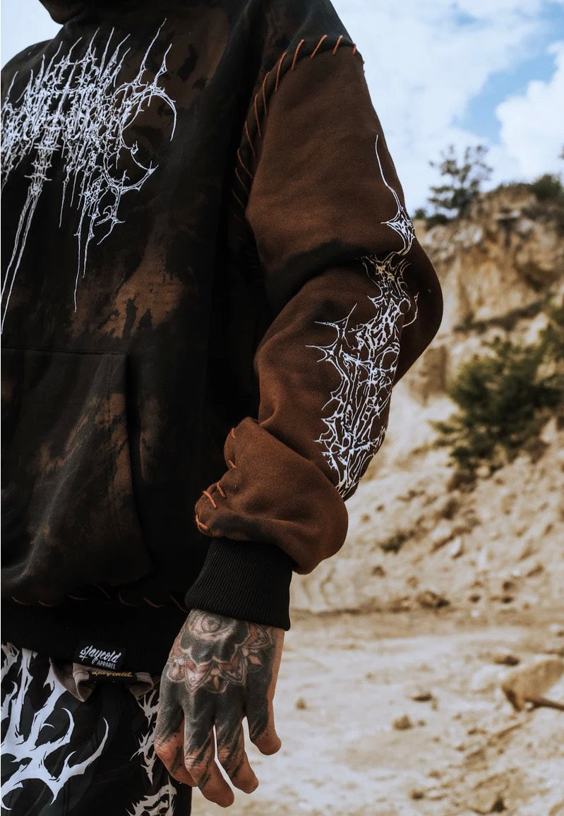 Stay Cold Apparel - Chamber Of Chaos Heavy Oversized Brown - Hoodie | Men-Image