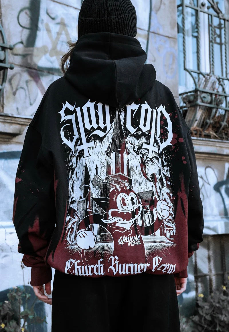 Stay Cold Apparel - Church Burner Crew Oversized Customized - Hoodie | Neutral-Image