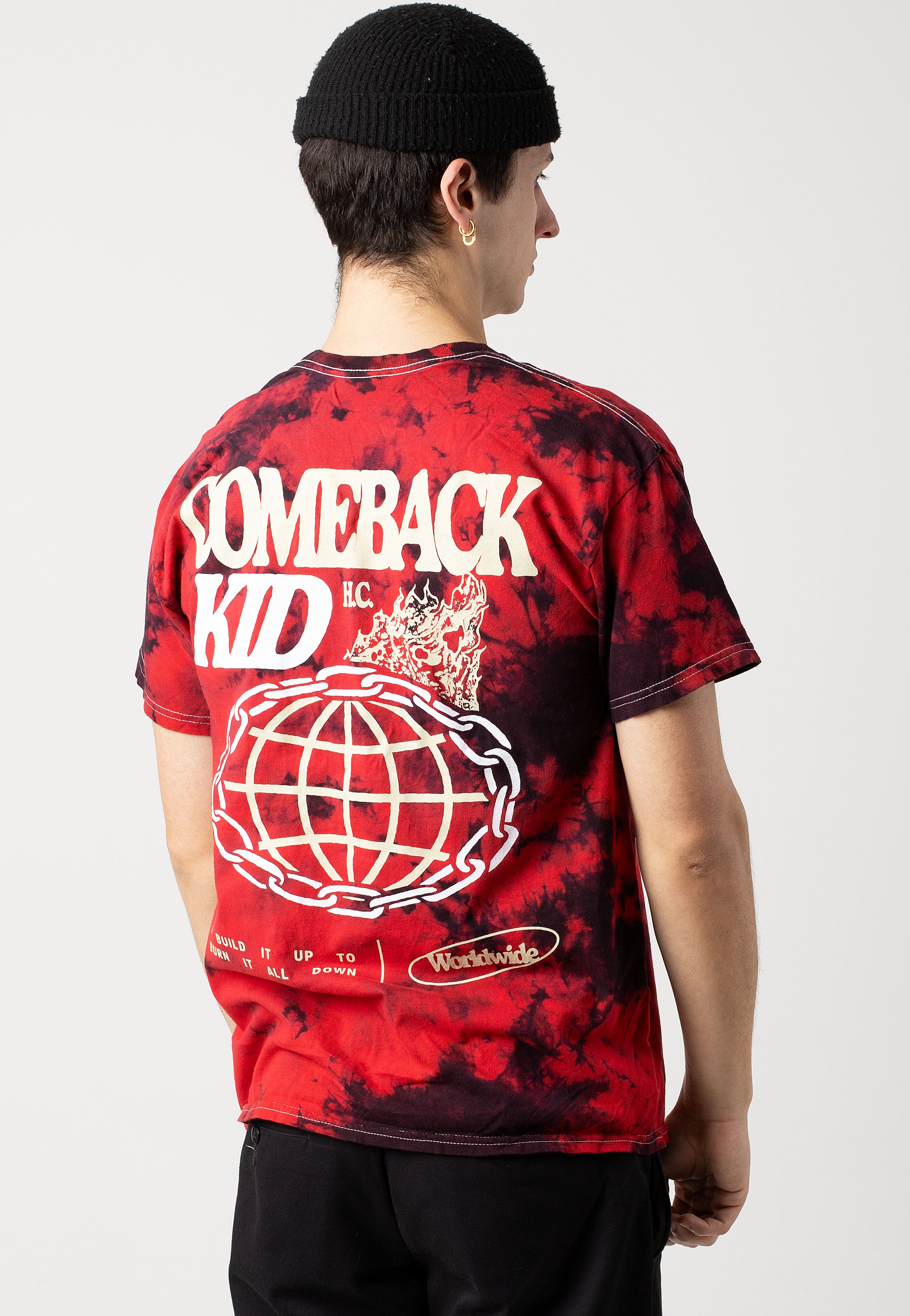 Comeback Kid - Worldwide Red/Black Tie Dye - T-Shirt