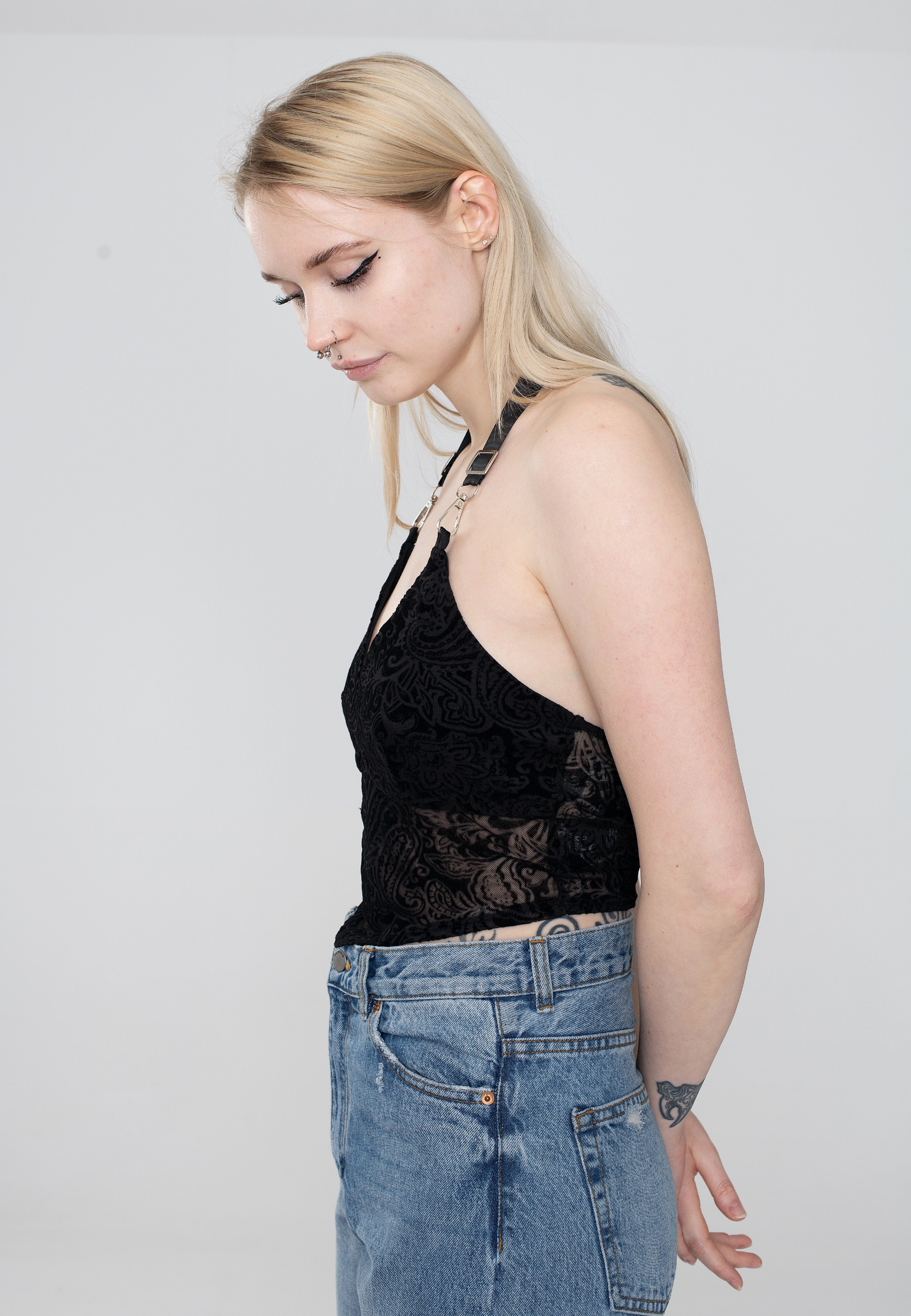 Dark Moon - Courtney Burnout Velvet - Top