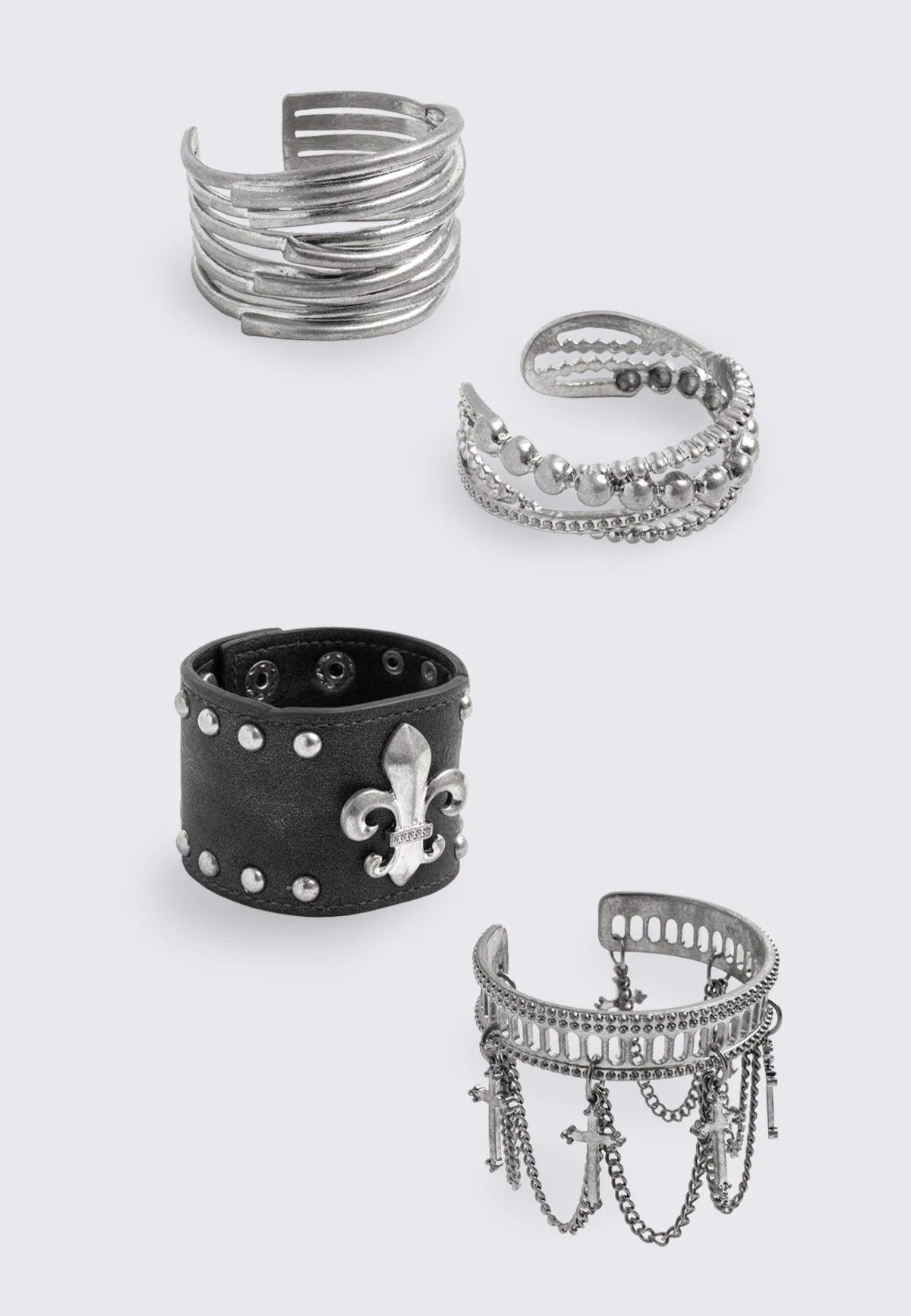 Minga London - Craven Bracelet Set Silver - Bracelet | Neutral-Image