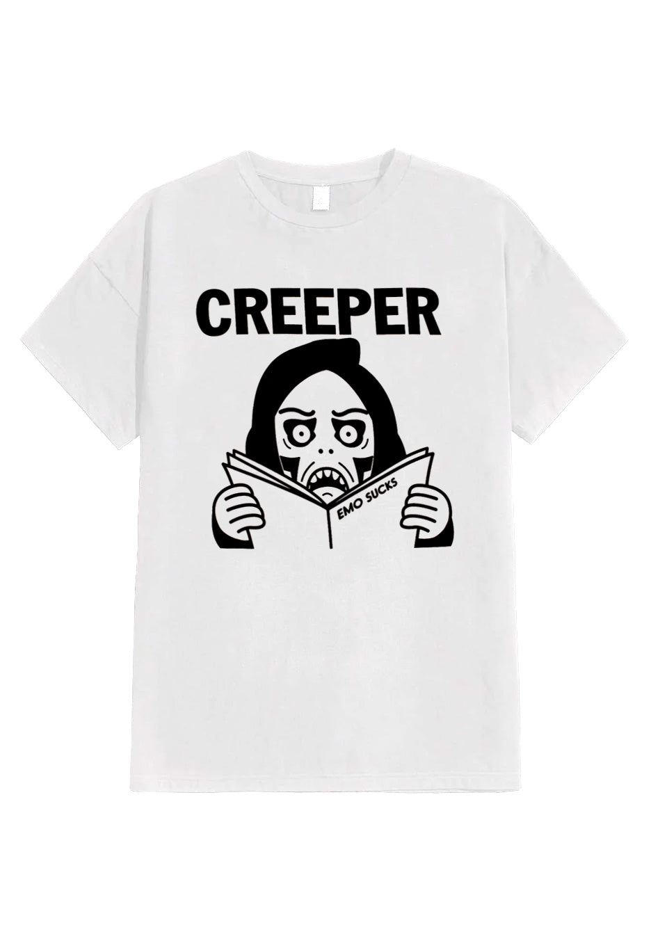 Creeper - Emo Sux White - T-Shirt
