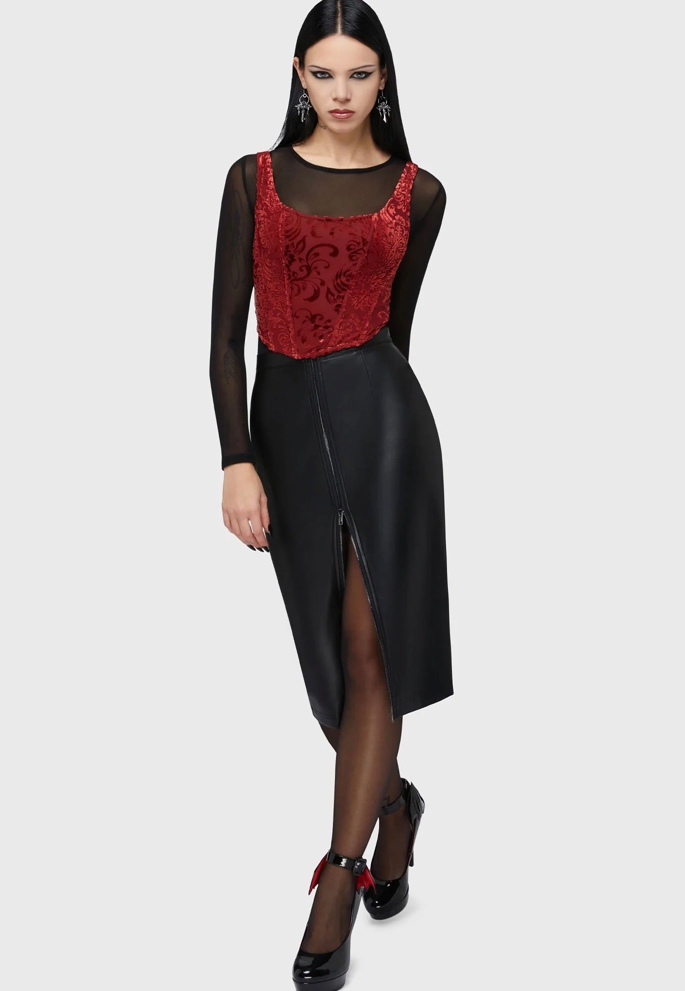 Killstar - Crimson Bloodlust Red - Corset | Women-Image