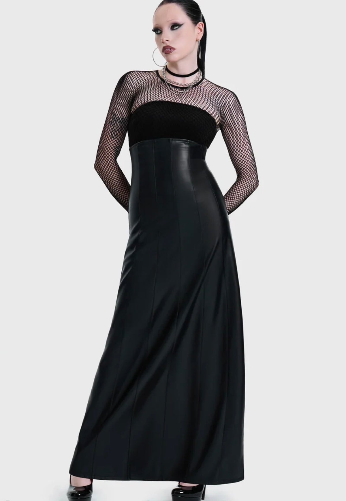 Killstar Crucifix Maxi Black Rock