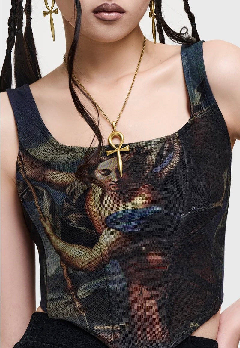 Killstar Crypt Garden Corset Black Corset