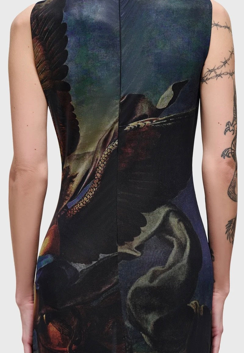 Killstar Crypt Garden Maxi Dress Black Dress