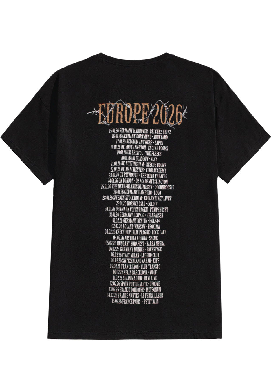 Cryptopsy - Europe 2026 - T-Shirt | Nuclear Blast