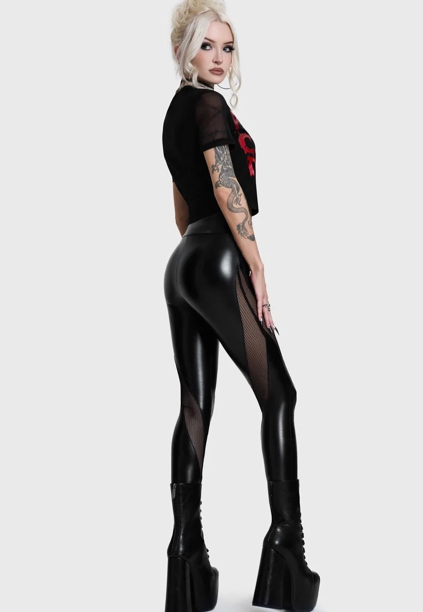 Killstar Cyber Leggings Black Leggings