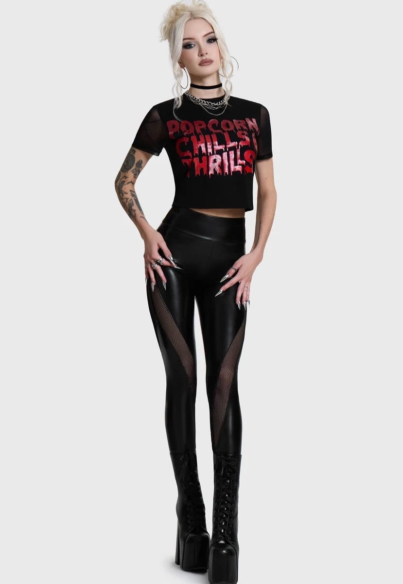 Killstar Cyber Leggings Black Leggings