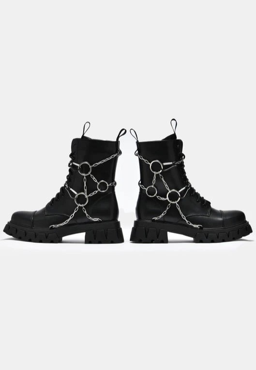 Koi Footwear - Cyrus Chain Black - Girl Shoes