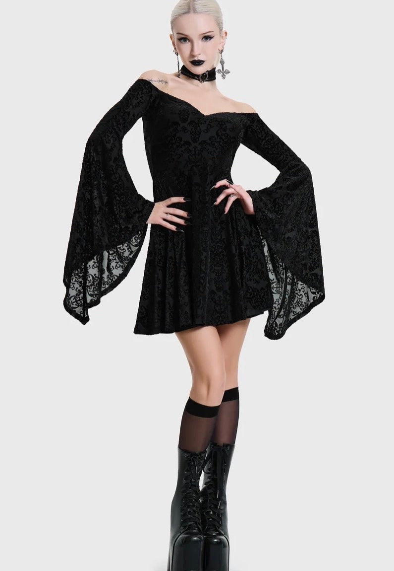 Killstar Daemon's Curse Mini Black Dress