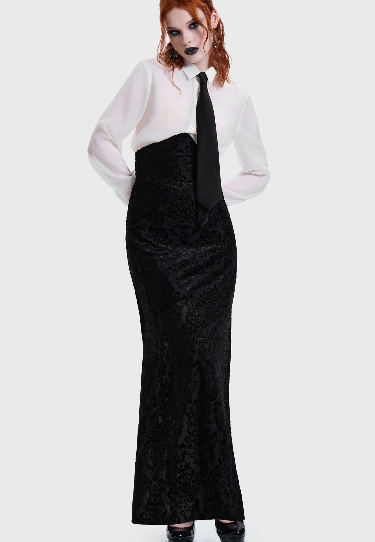 Killstar Daemon's Curse Maxi Black Jupe