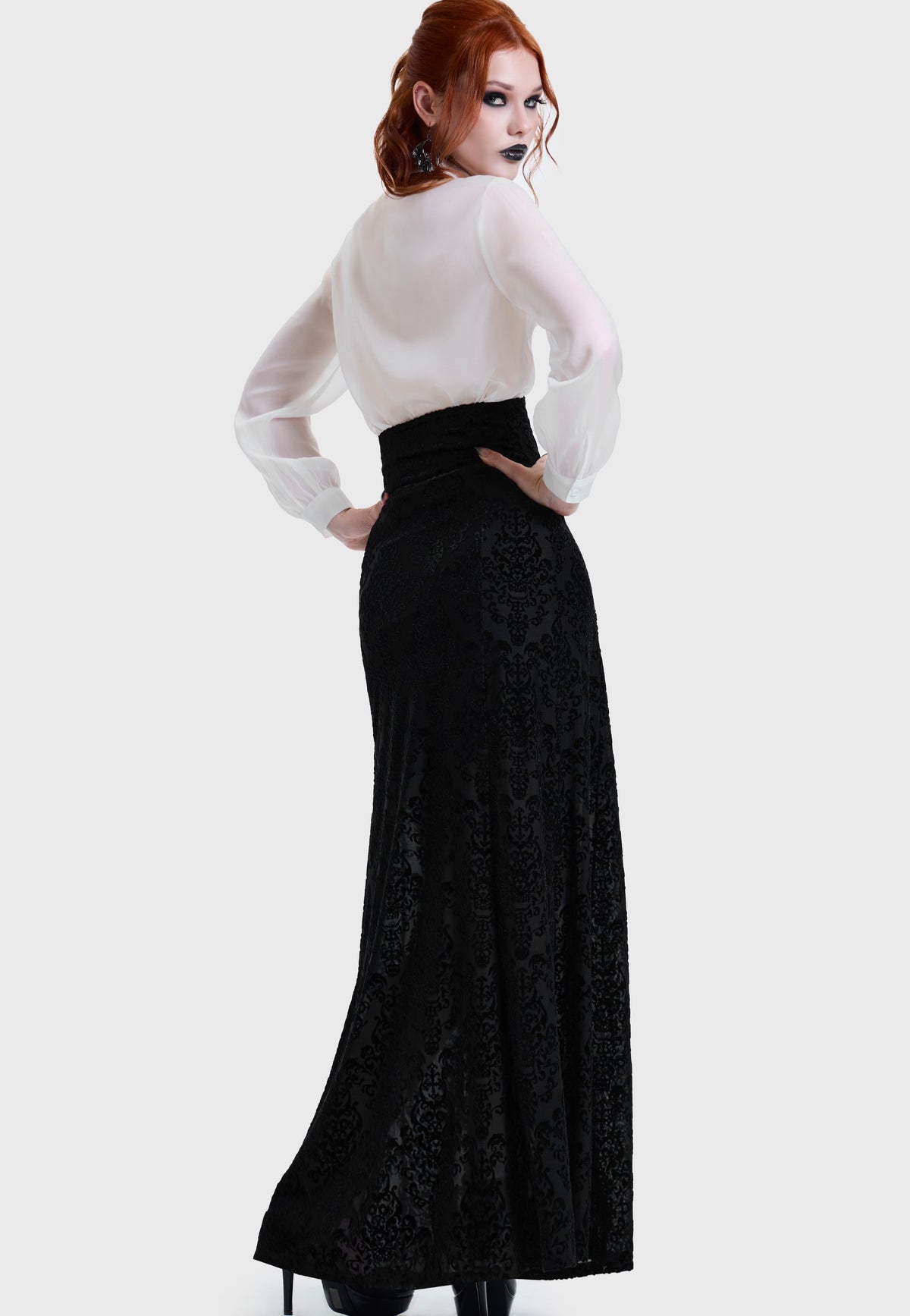 Killstar Daemon's Curse Maxi Black Jupe