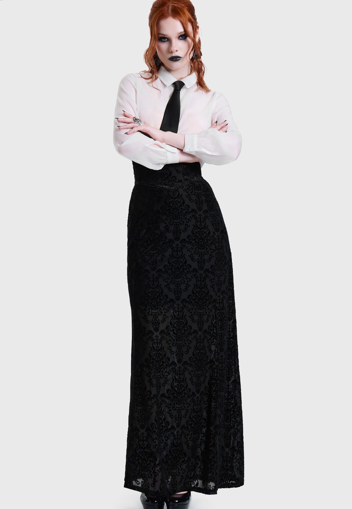 Killstar Daemon's Curse Maxi Black Jupe