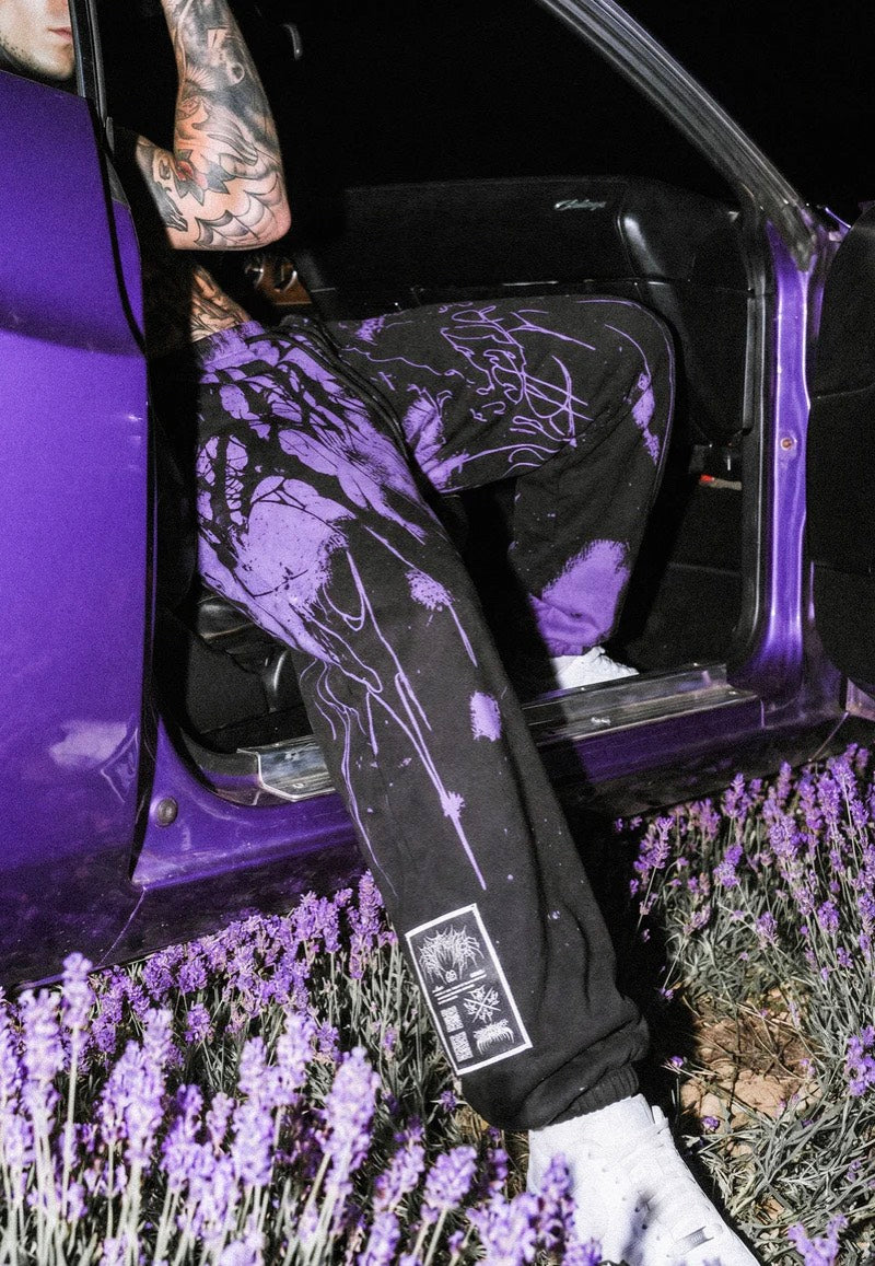 Stay Cold Apparel - Daggerwave Purple - Sweat Pants | Men-Image