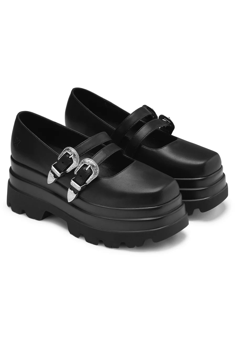 Koi Footwear - Damona Trident Ornate Buckle Mary Janes - Heels | Women-Image