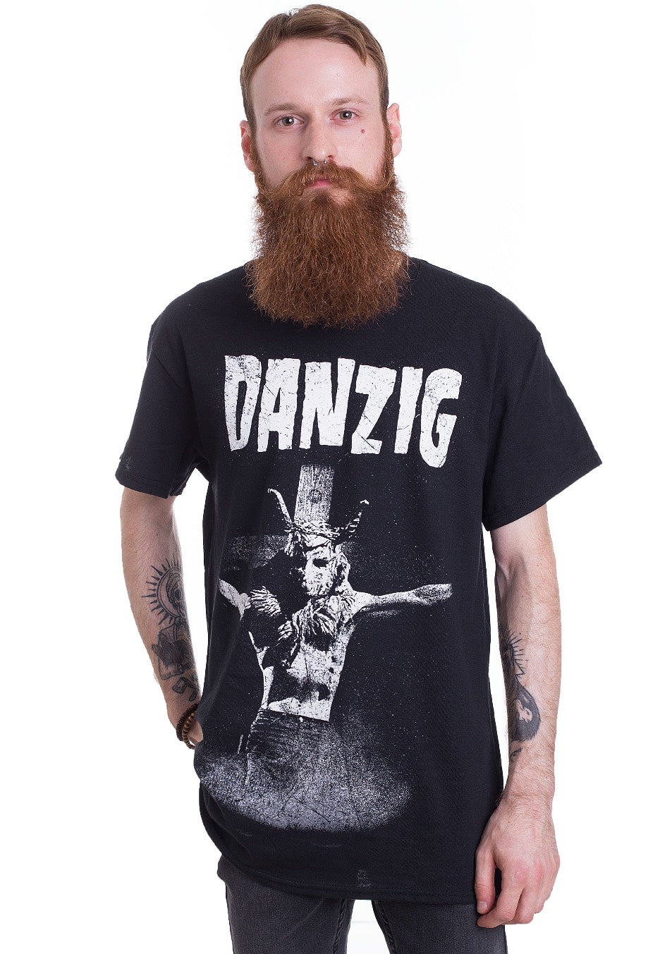 Danzig - Skullman On Cross - T-Shirt | Men-Image