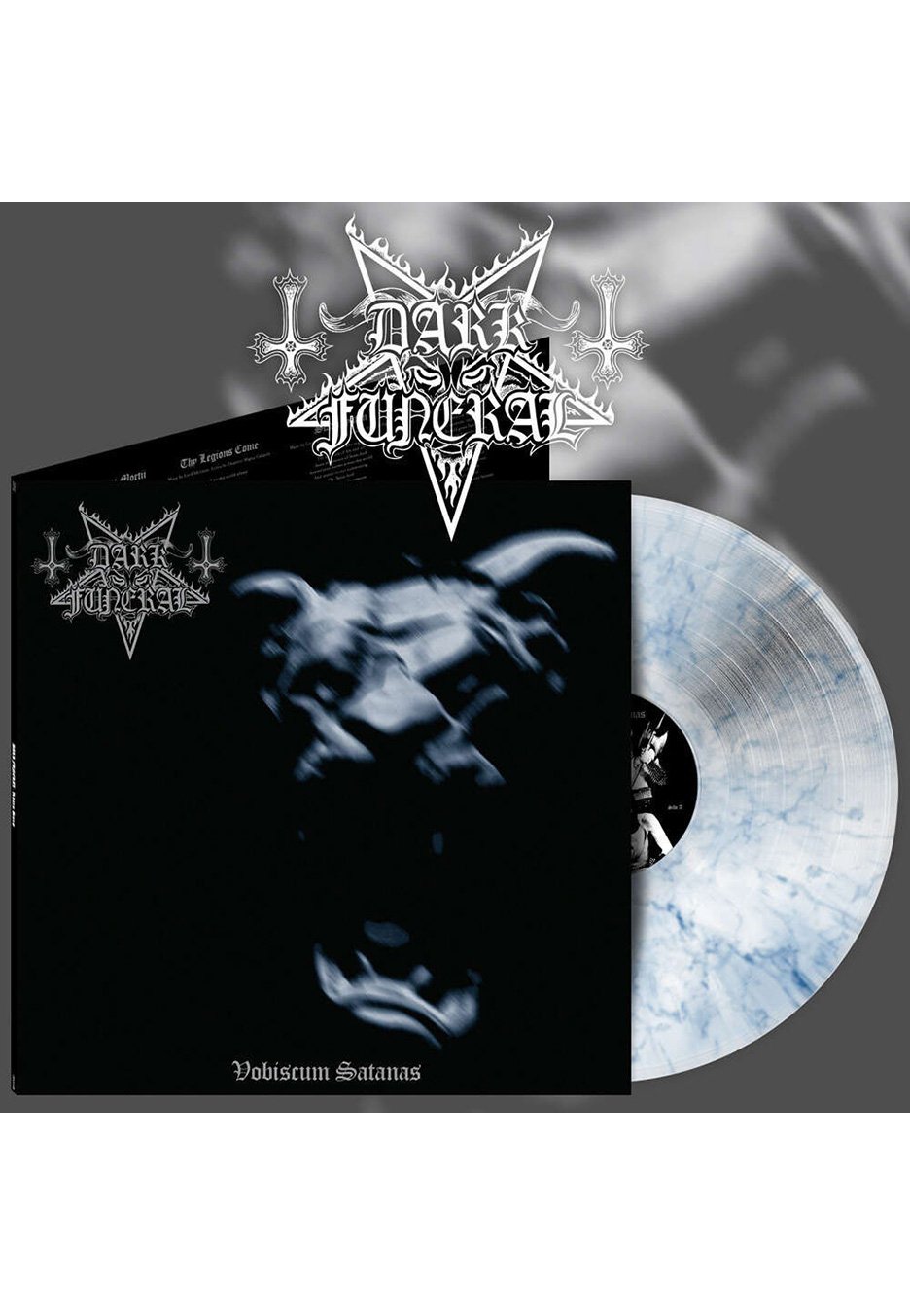 Dark Funeral - Vobiscum Satanas White/Blue - Colored Vinyl