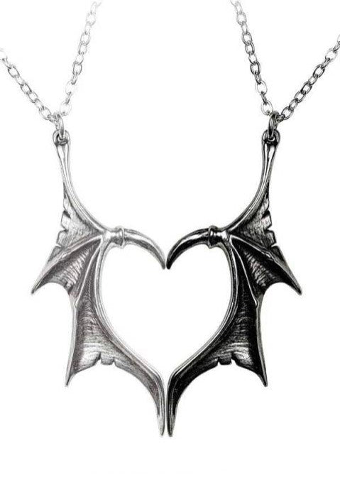 Alchemy England - Darkling Heart Friendship Silver - Necklace