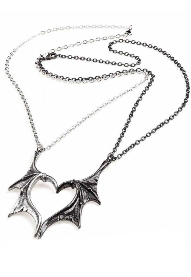 Alchemy England - Darkling Heart Friendship Silver - Necklace