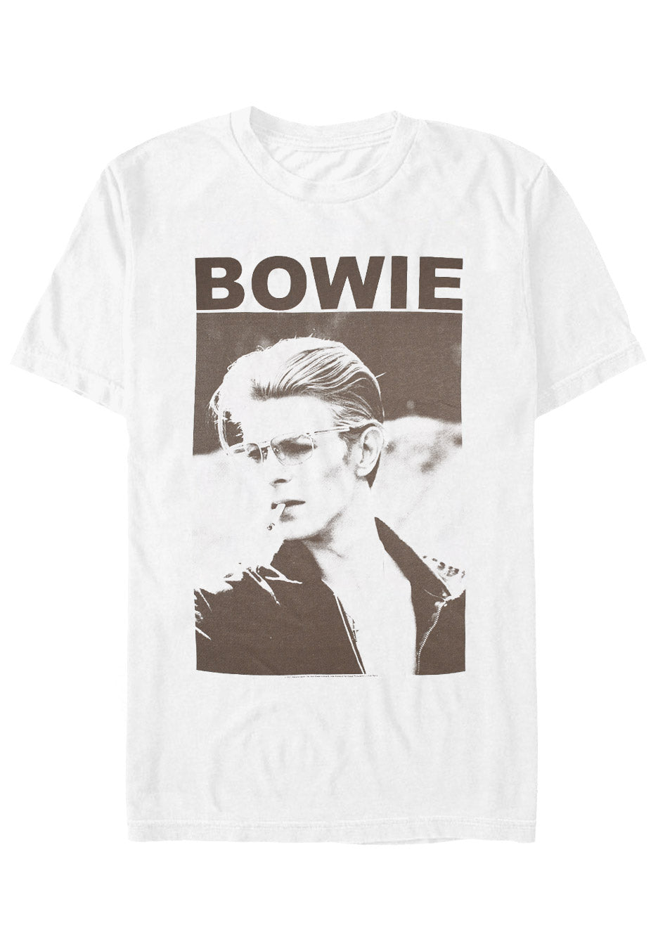 David Bowie - Cigarette White - T-Shirt | Neutral-Image