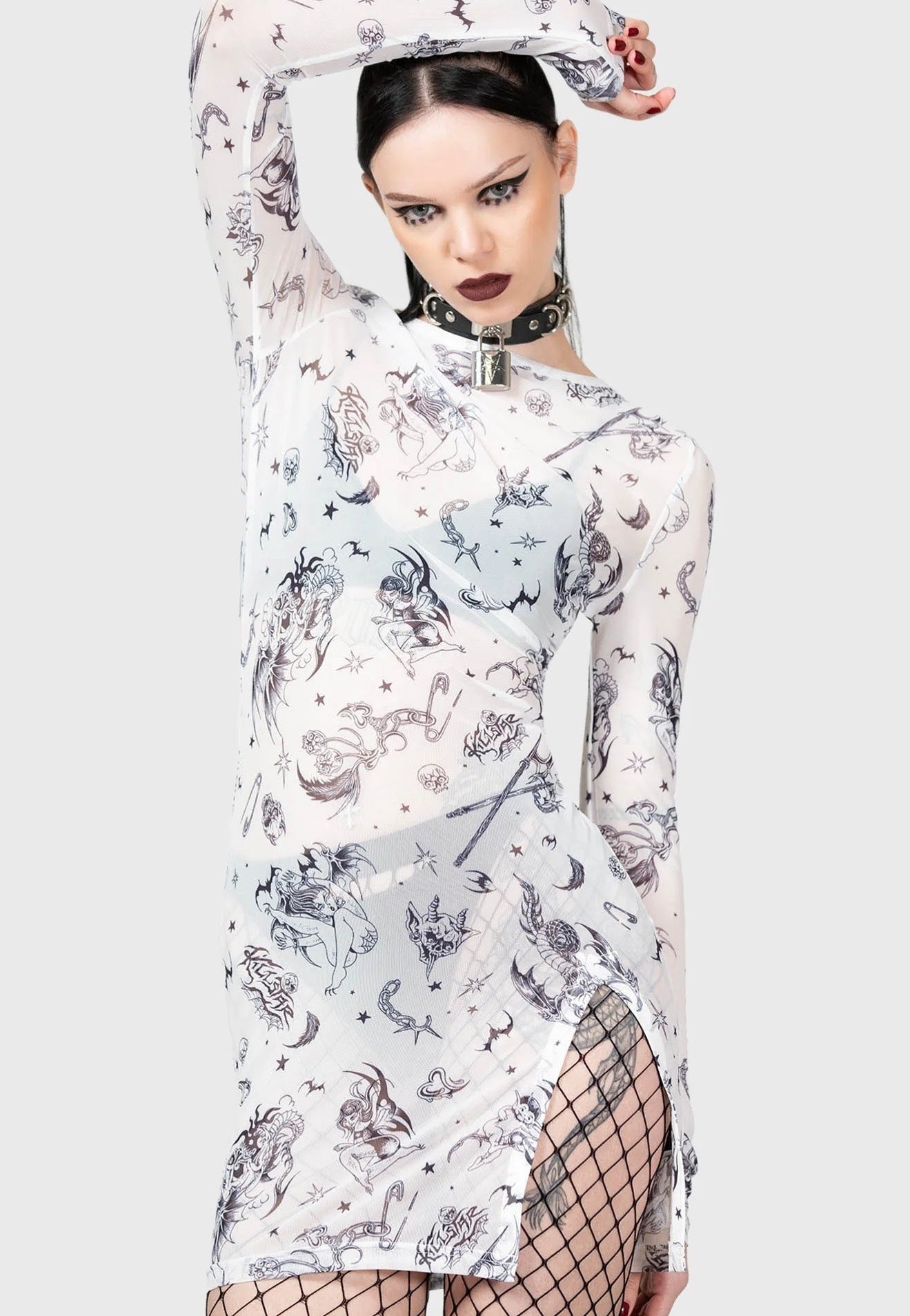 Killstar - Dazed Skull White - Dress