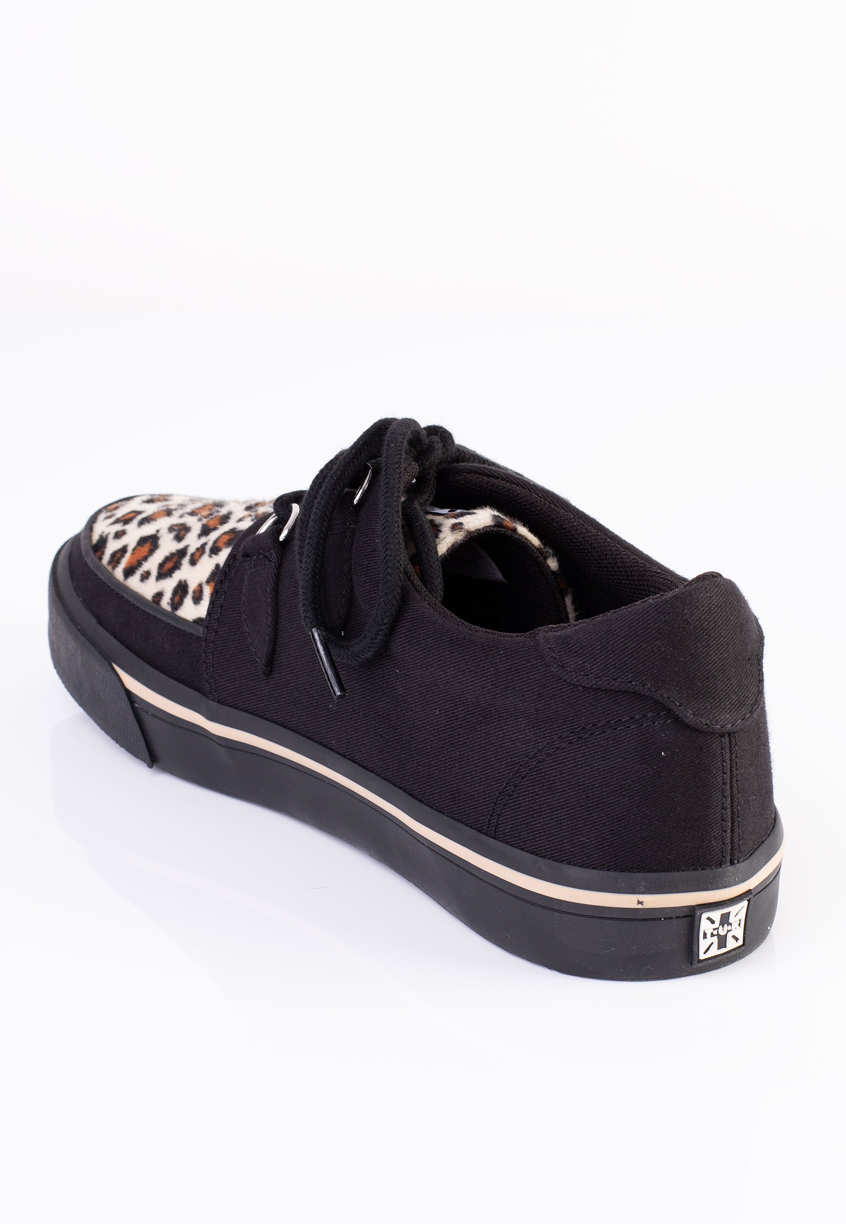 T.U.K. - Creeper Black Leopard/Canvas Upper - Girl Shoes