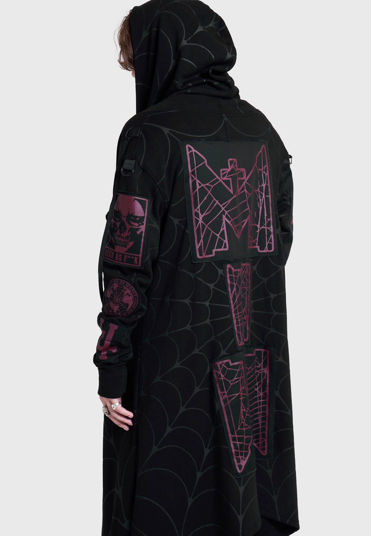 Killstar x Motionless in White Dead As F**K Assassins Long Cardi Black Cardigan