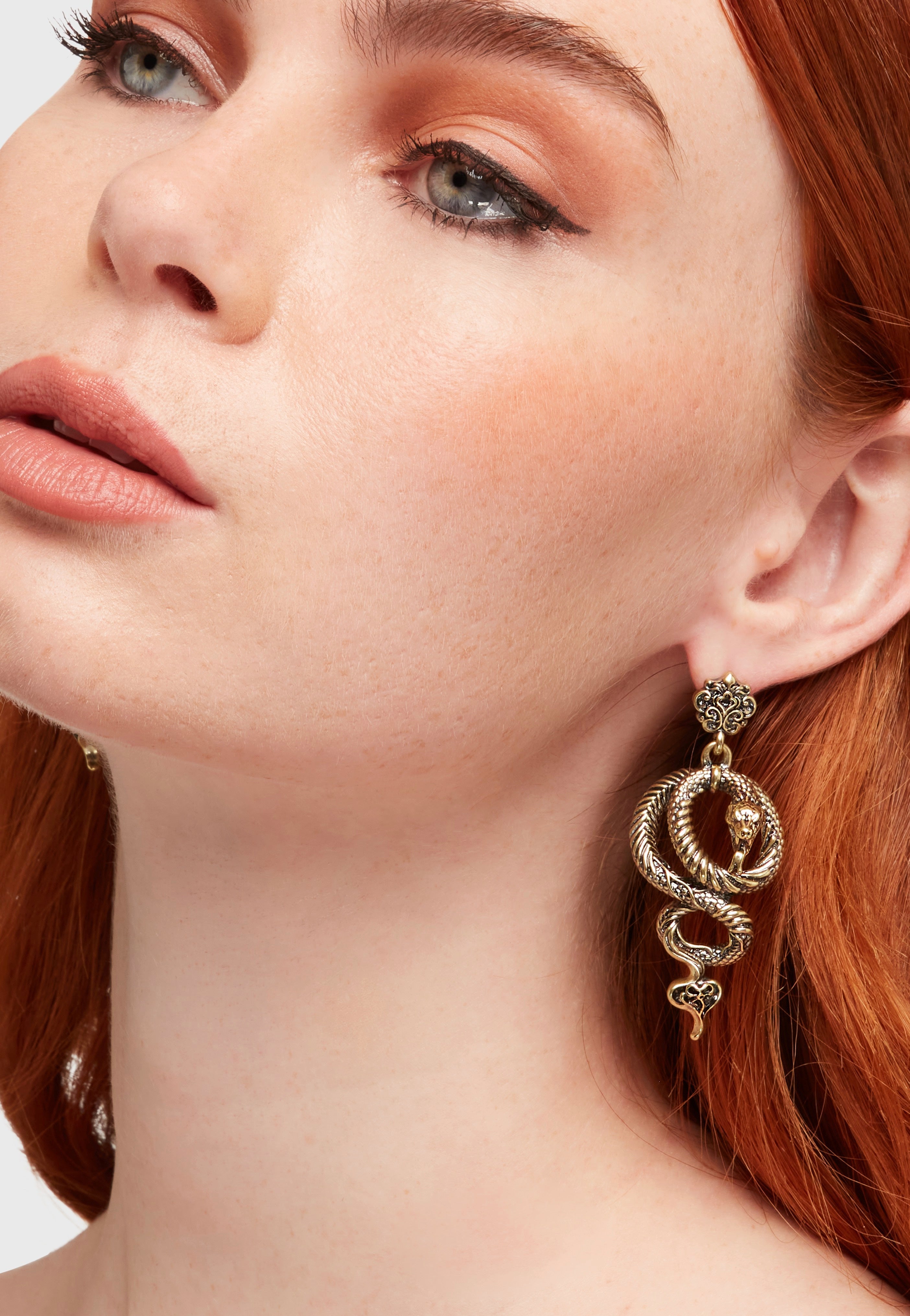 Killstar - Deadly Coil Gold - Earrings | Neutral-Image