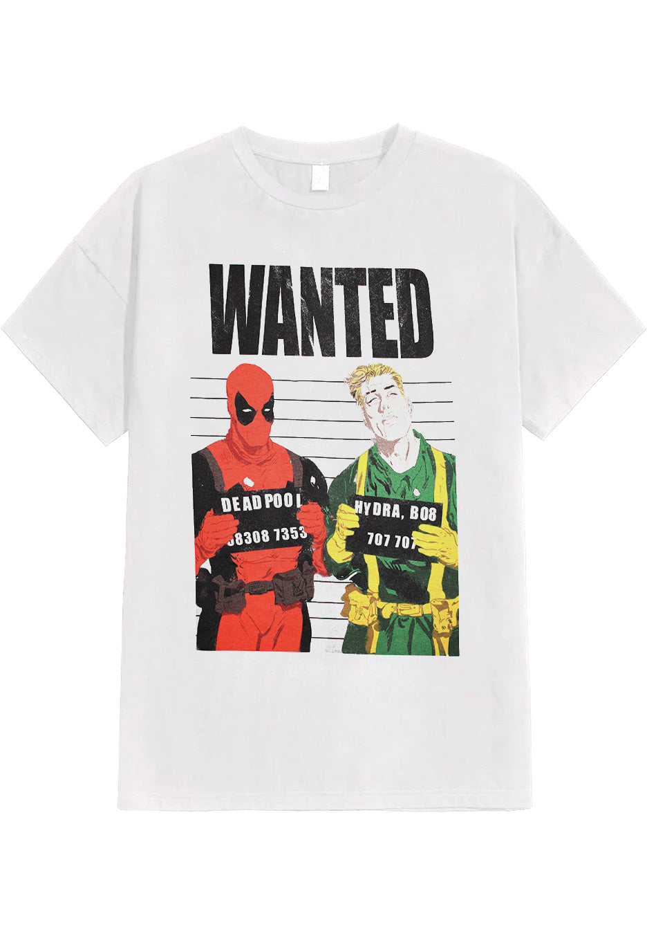 Deadpool - Wanted White - T-Shirt | Neutral-Image