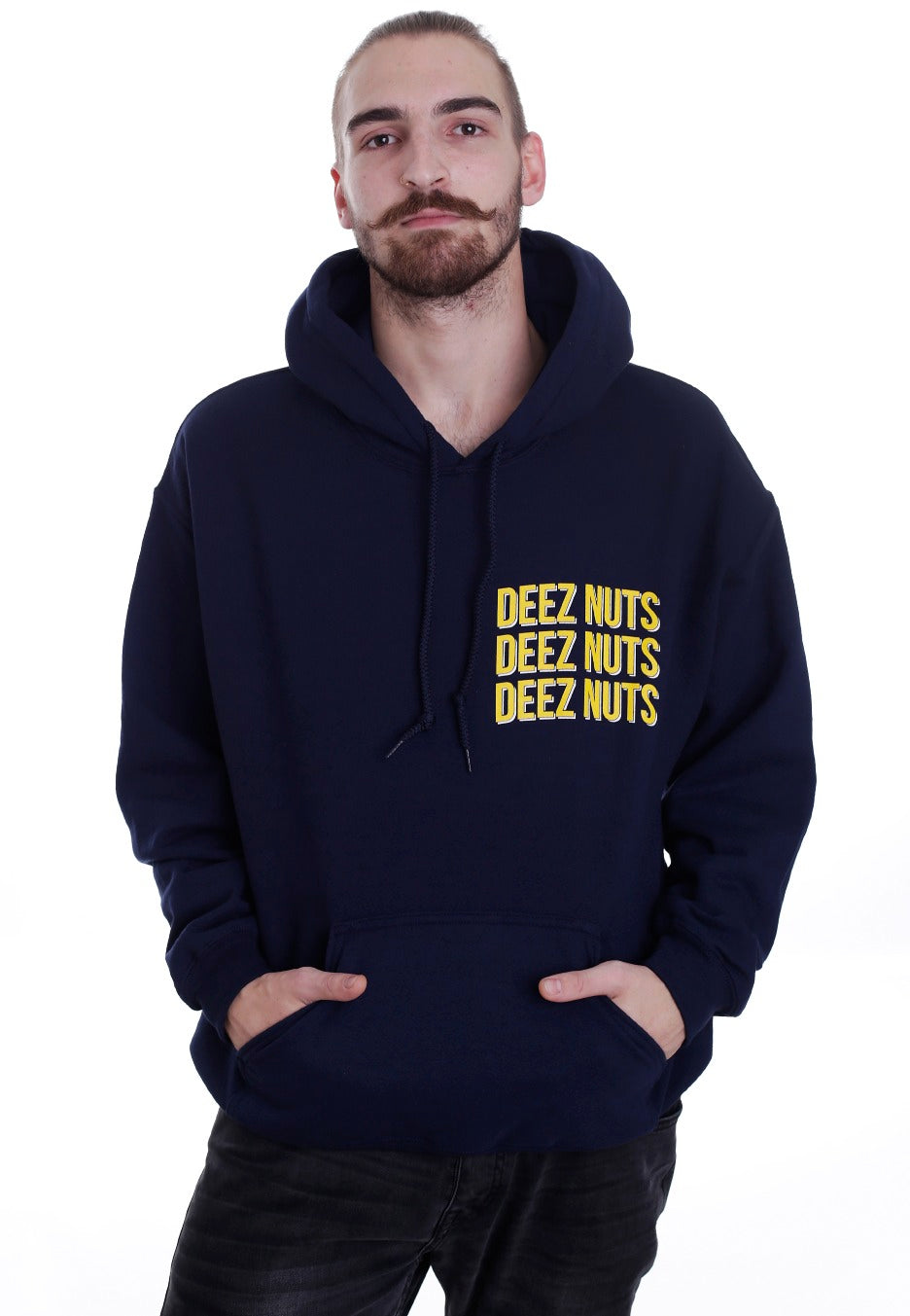 Deez Nuts - Tattoo Girl Navy - Hoodie | Men-Image