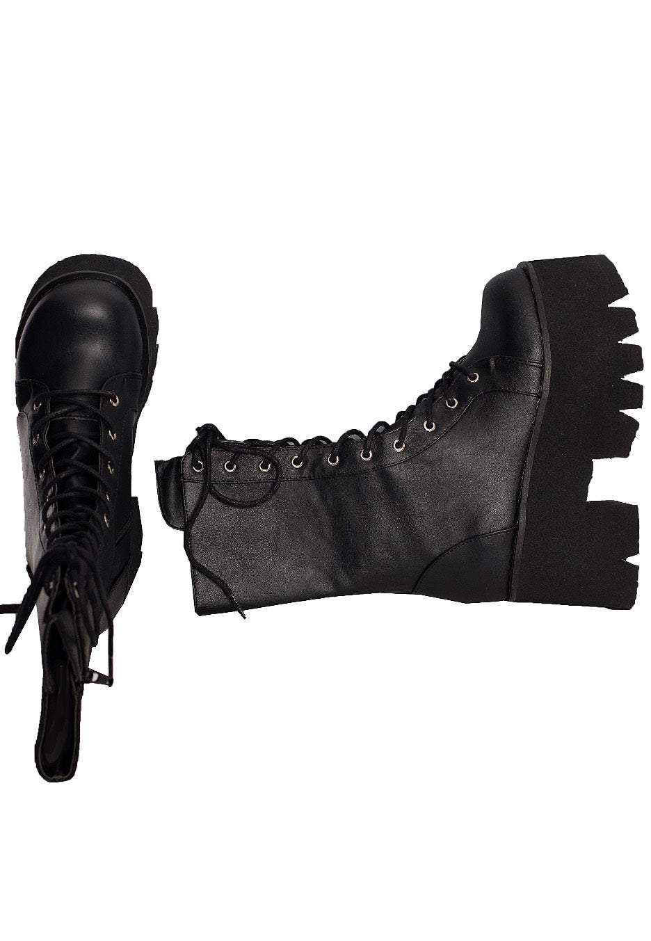 DemoniaCult - Ashes 105 Chunky Heel Black - Girl Shoes | Women-Image