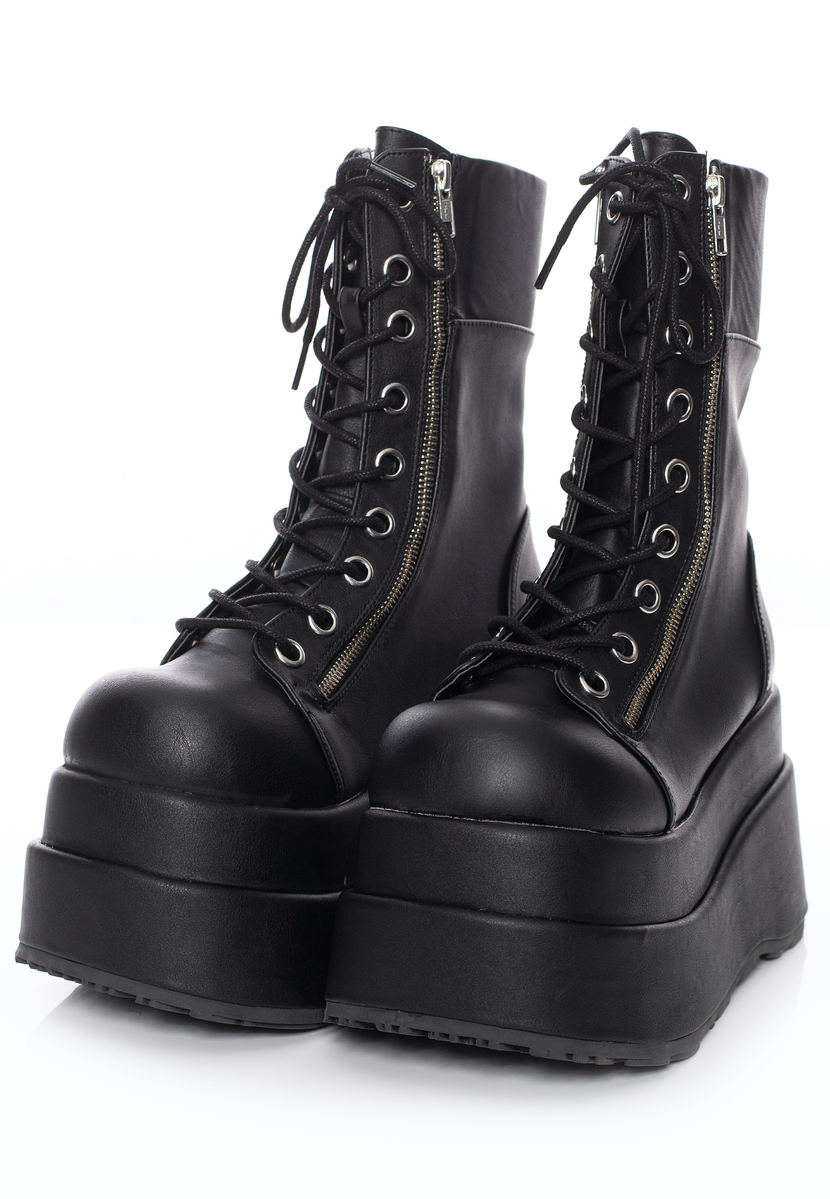 DemoniaCult - Bear 265 Black Vegan Leather - Girl Shoes
