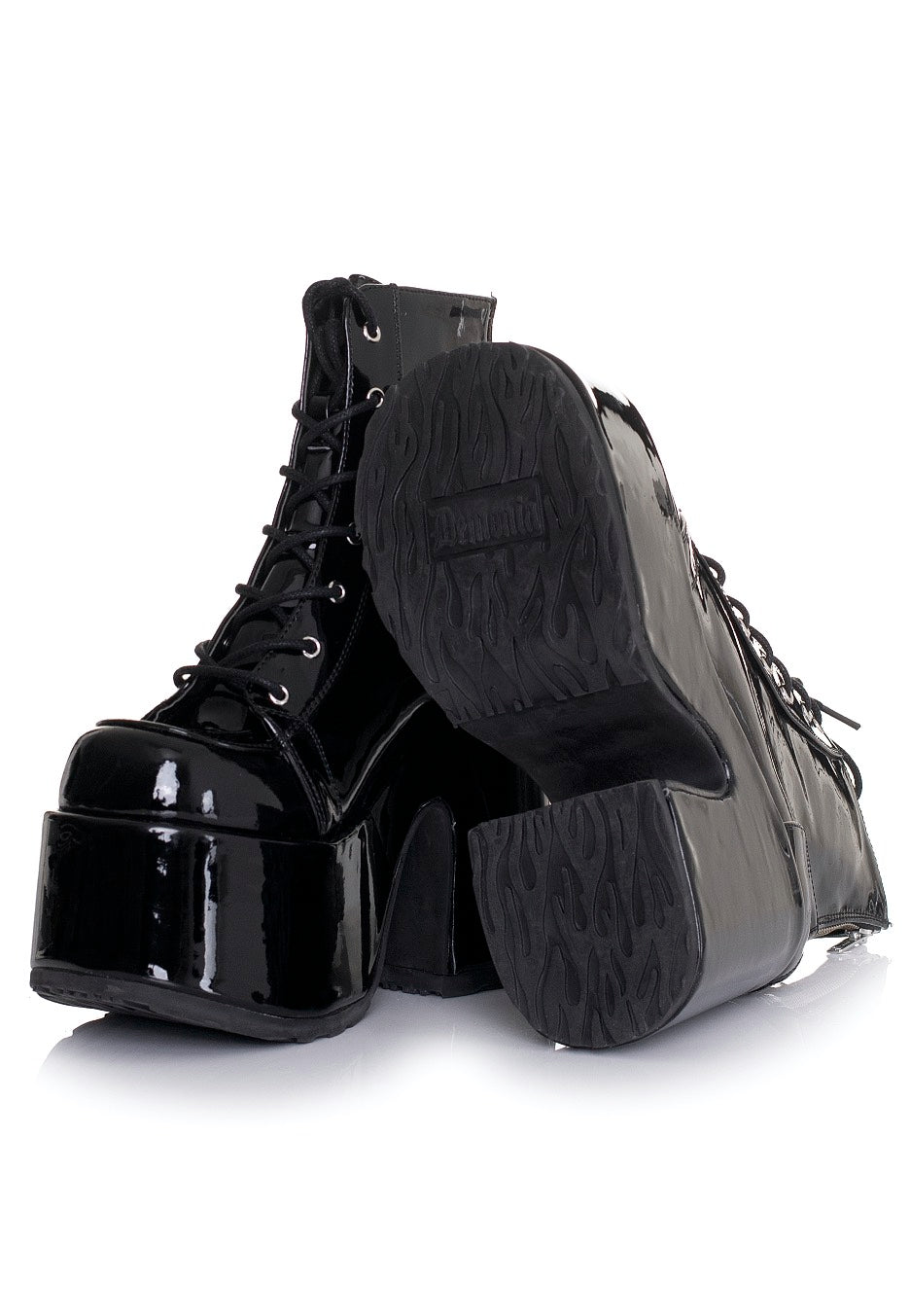 DemoniaCult - Camel 203 Chunky Heel Black - Girl Shoes | Women-Image