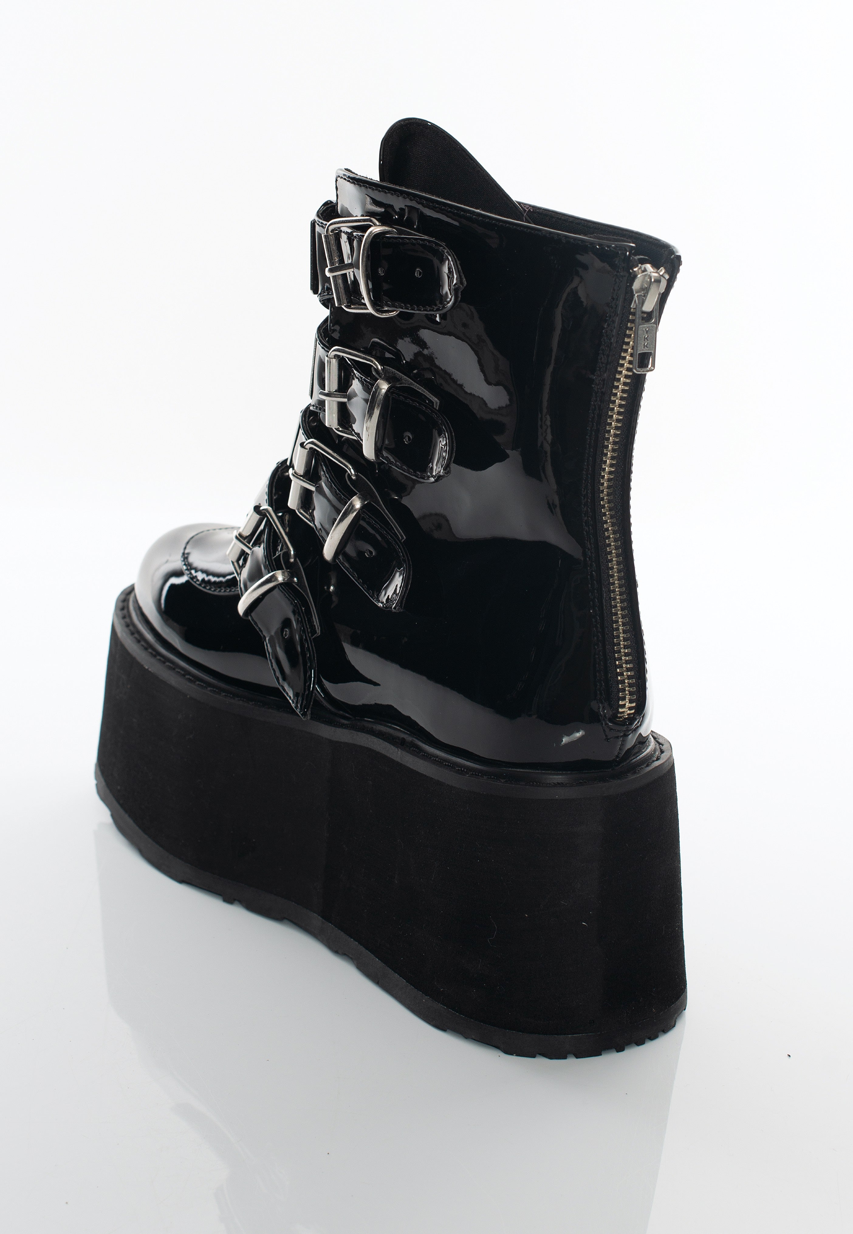 DemoniaCult - Damned 105 Black Pat - Girl Shoes | Nuclear Blast