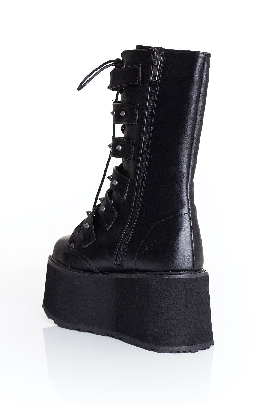 DemoniaCult - Damned Black Vegan Leather - Girl Shoes | Women-Image