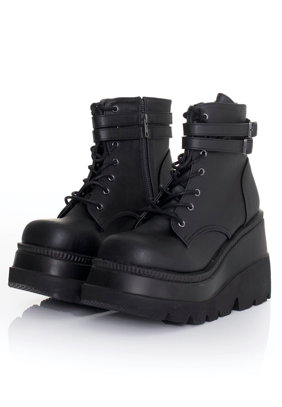 DemoniaCult - Shaker 60 Black Vegan Leather - Girl Shoes | Nuclear