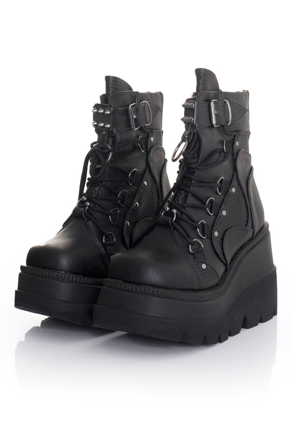 DemoniaCult - Shaker 60 Black Vegan Leather - Girl Shoes