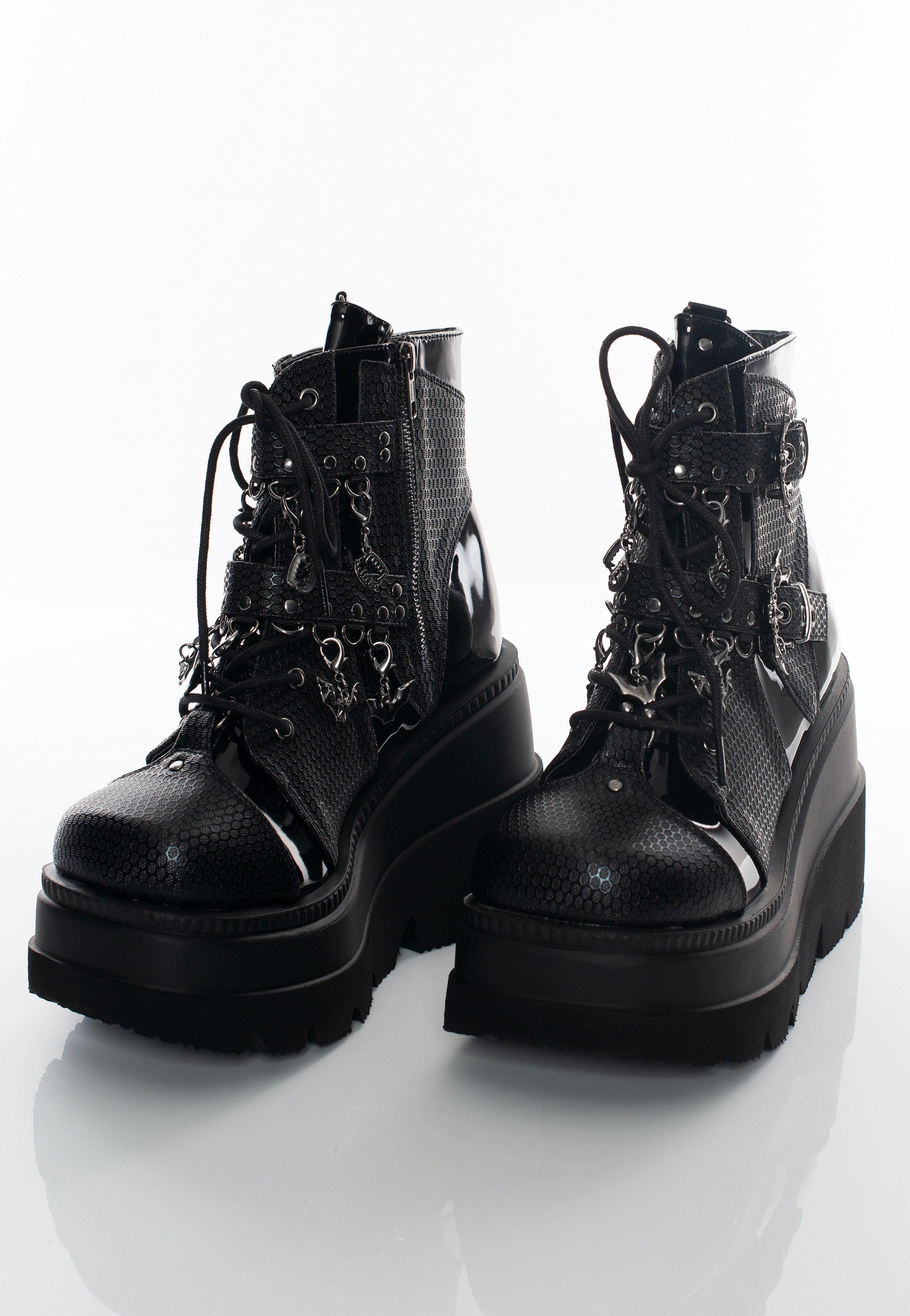 DemoniaCult - Shaker 66 Black Vegan Leather - Girl Shoes