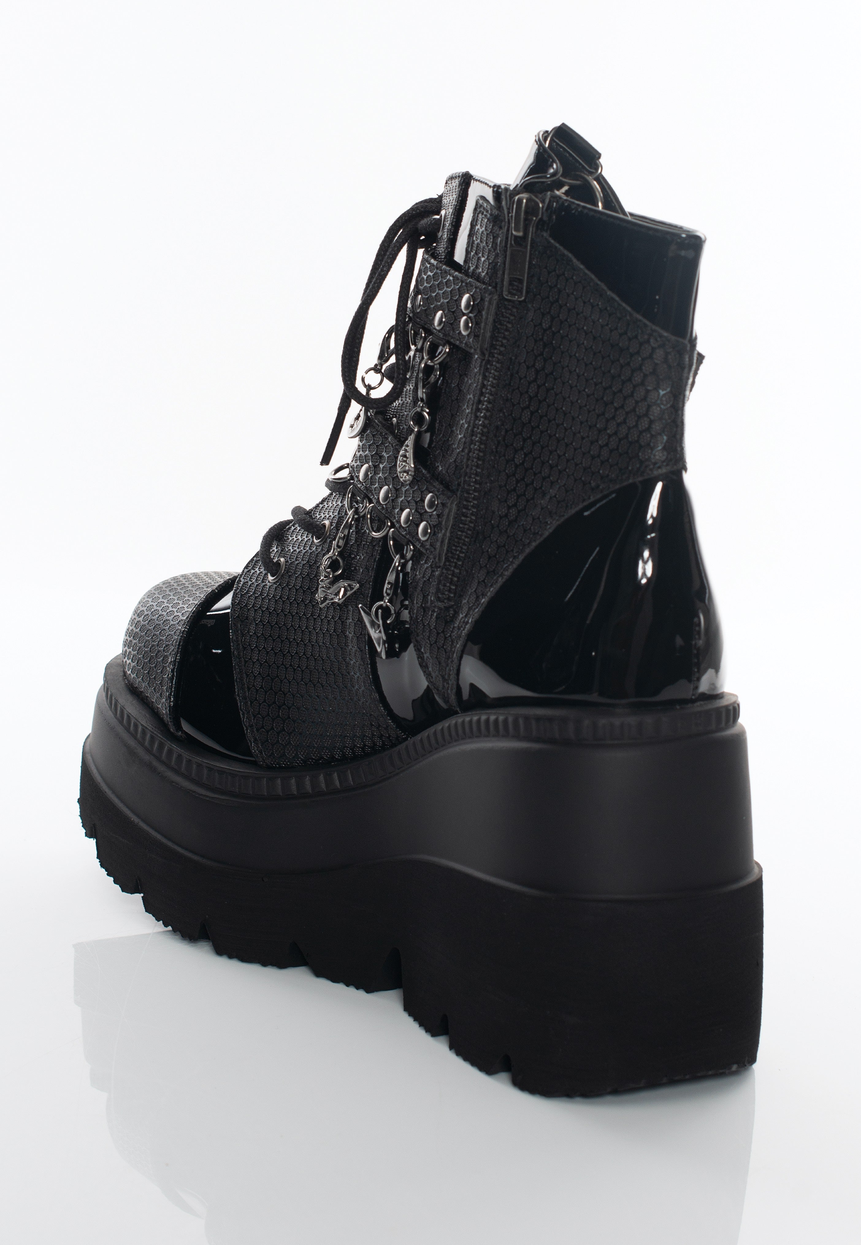 DemoniaCult - Shaker 66 Black Vegan Leather - Girl Shoes