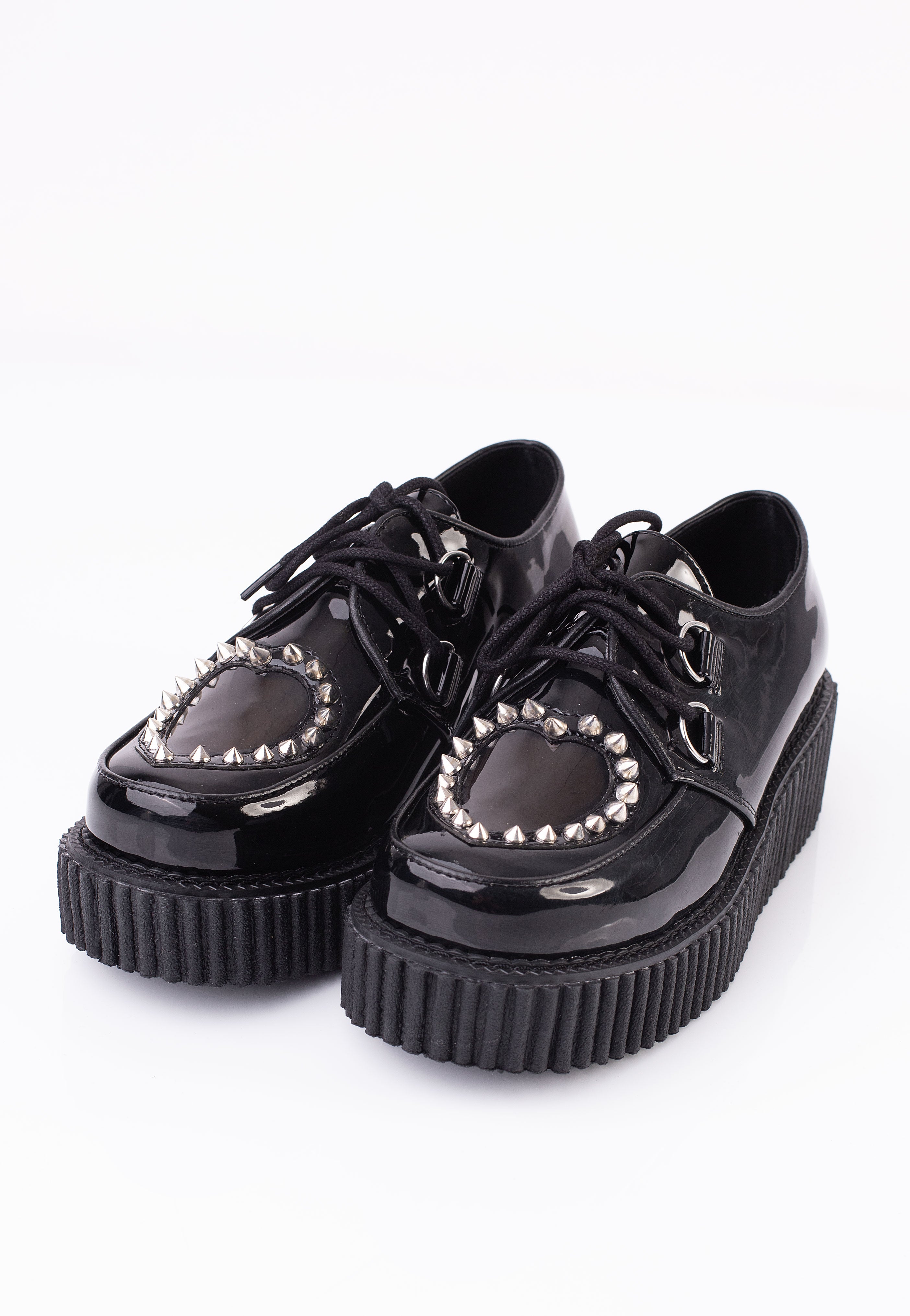 DemoniaCult - Creeper 108 Pointed Studs Black - Girl Shoes | Women-Image