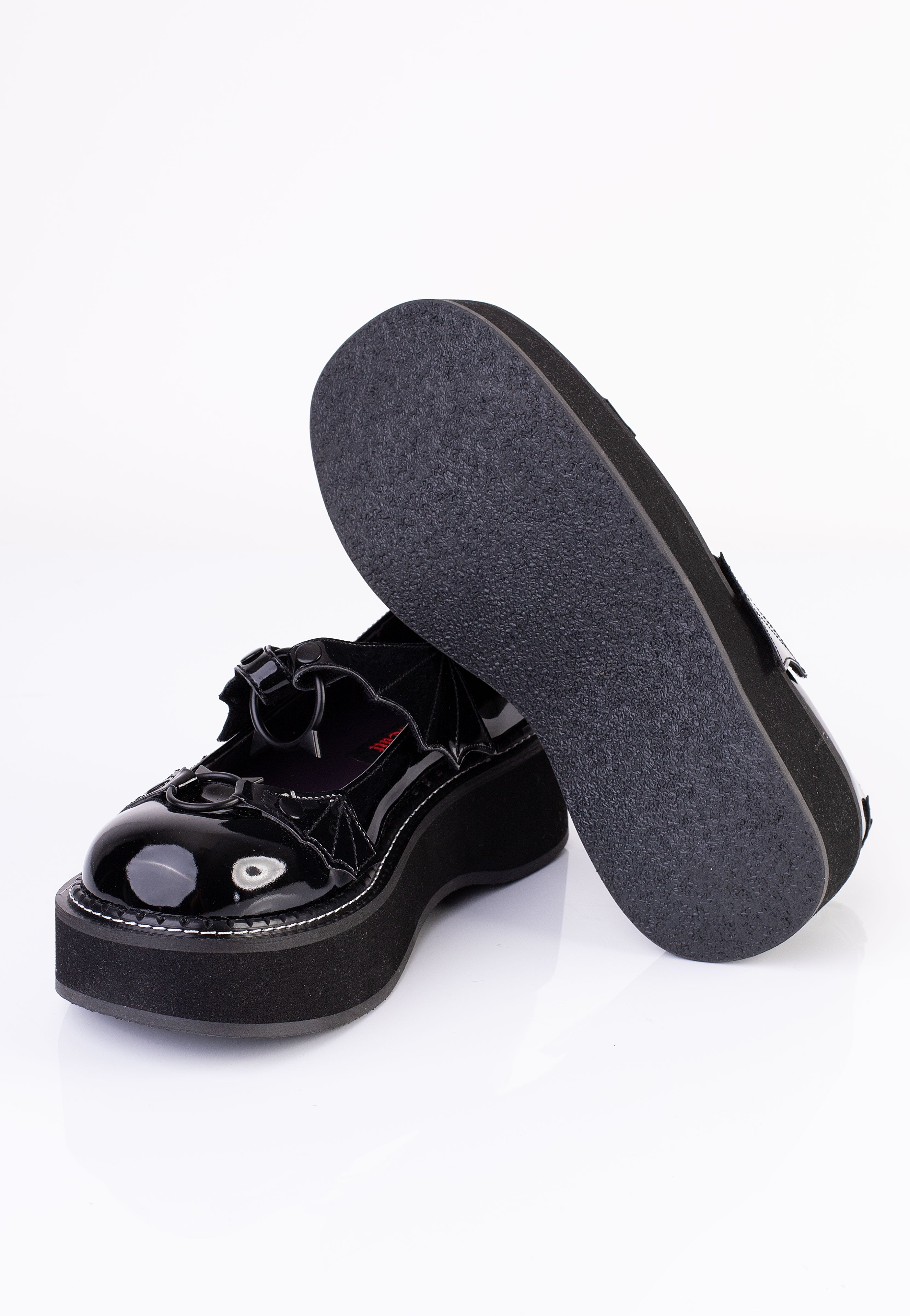 DemoniaCult - Emily 23 Black Pat - Girl Shoes