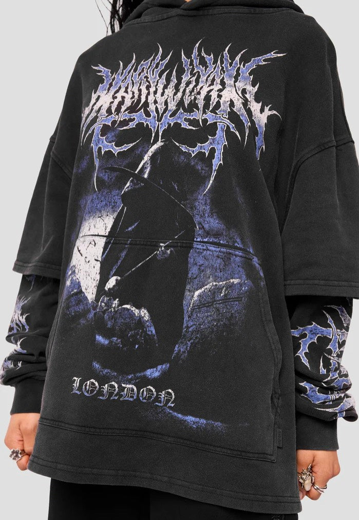 Mary Wyatt - Descent Oversized Layered Black - Hoodie | Women-Image