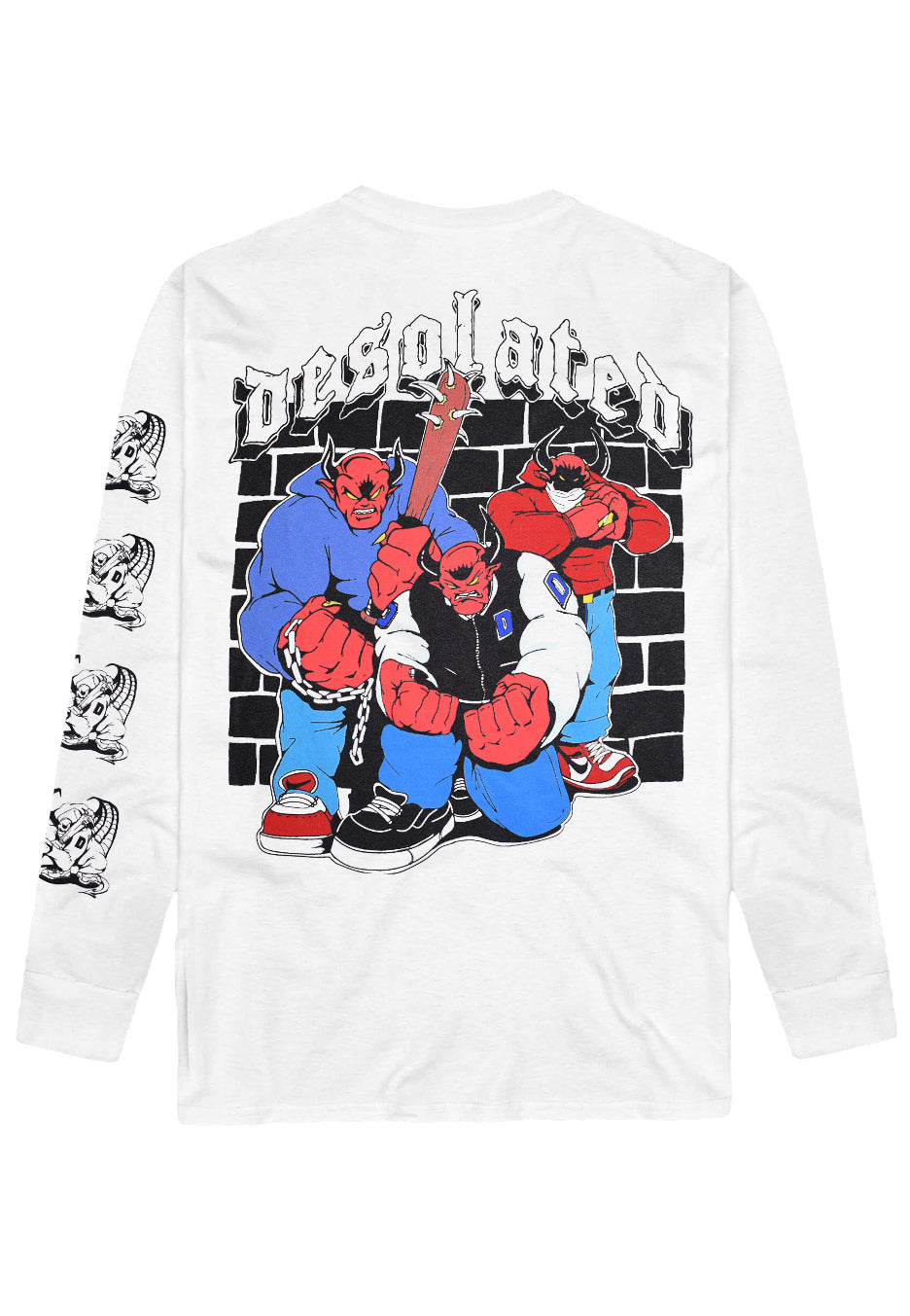 Desolated - Devil Crew White - Longsleeve | Neutral-Image